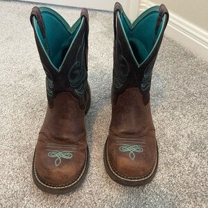 Ariat Women's Western Boots in Brown and Teal
